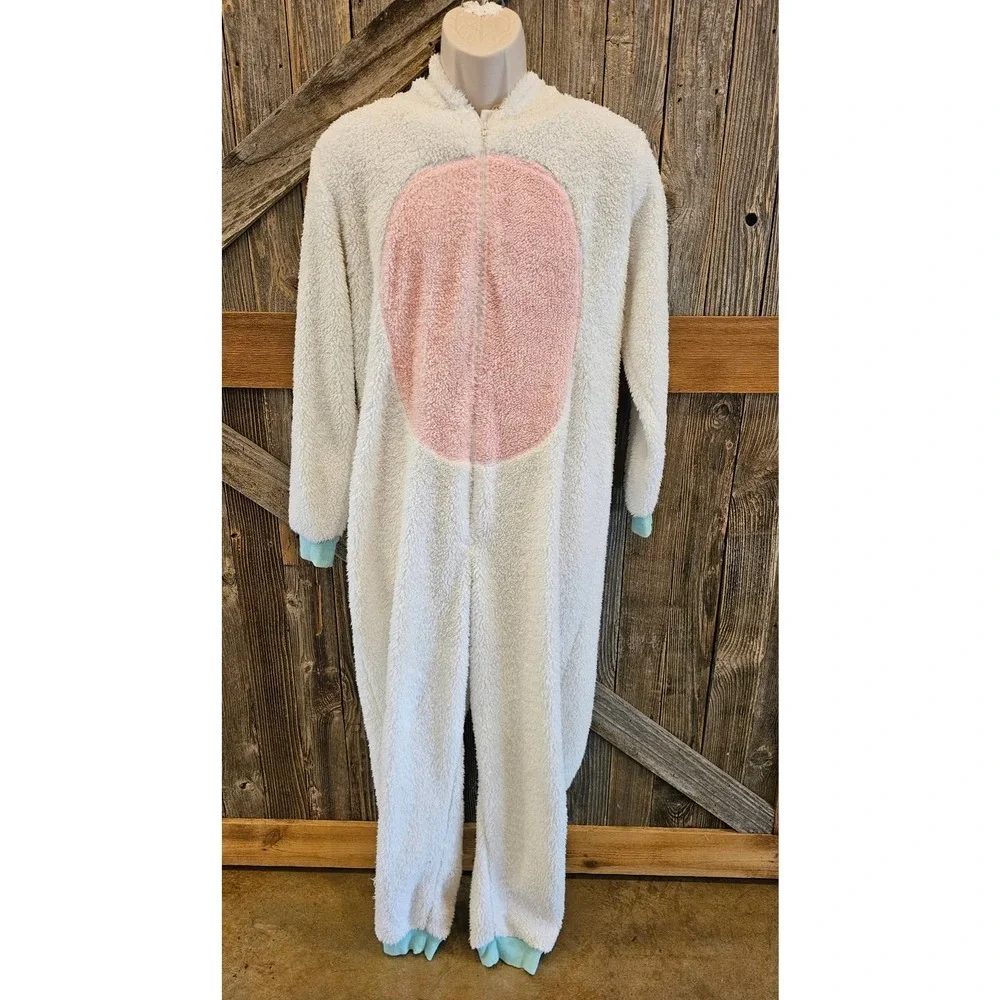 Secret Treasures Unicorn Furry Full Zip One Piece Large